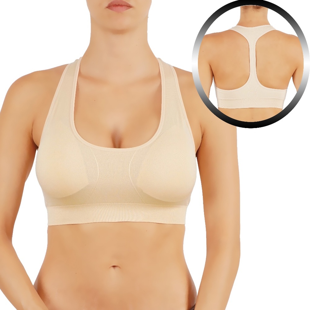Sports Bra with T-back removable pads 1004